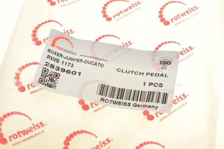 Педаль сцепления rotweiss RWS1173