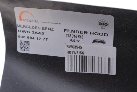 Підкрилок rotweiss RWS3545