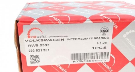 Подшипник подвесной rotweiss RWS2337