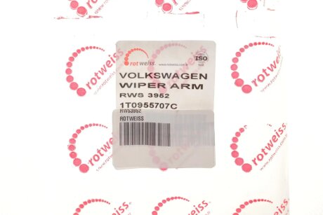 Поводок-рычаг дворника (стеклоочистителя) rotweiss RWS3952