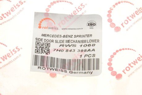 Ролик дверей rotweiss RWS1068
