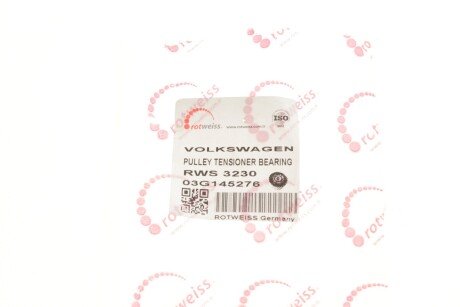 Ролик ременя генератора rotweiss RWS3230