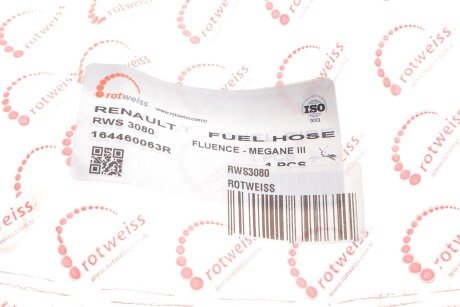 Трубка паливна rotweiss RWS3080