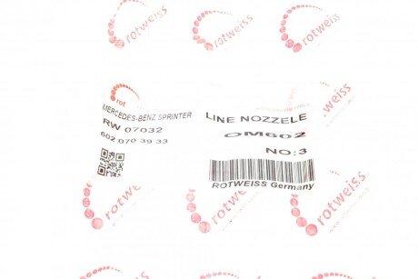 Трубка топливная rotweiss RW07032