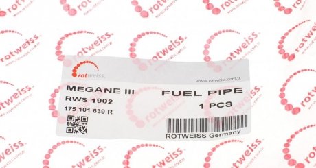 Трубка топливная rotweiss RWS1902