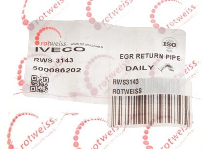 Трубка відпрацьованих газів rotweiss RWS3143