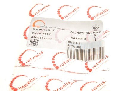 Трубка зливу оливи rotweiss RWS3142