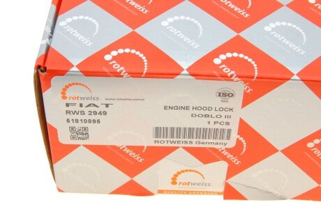 Замок капота rotweiss 51810895