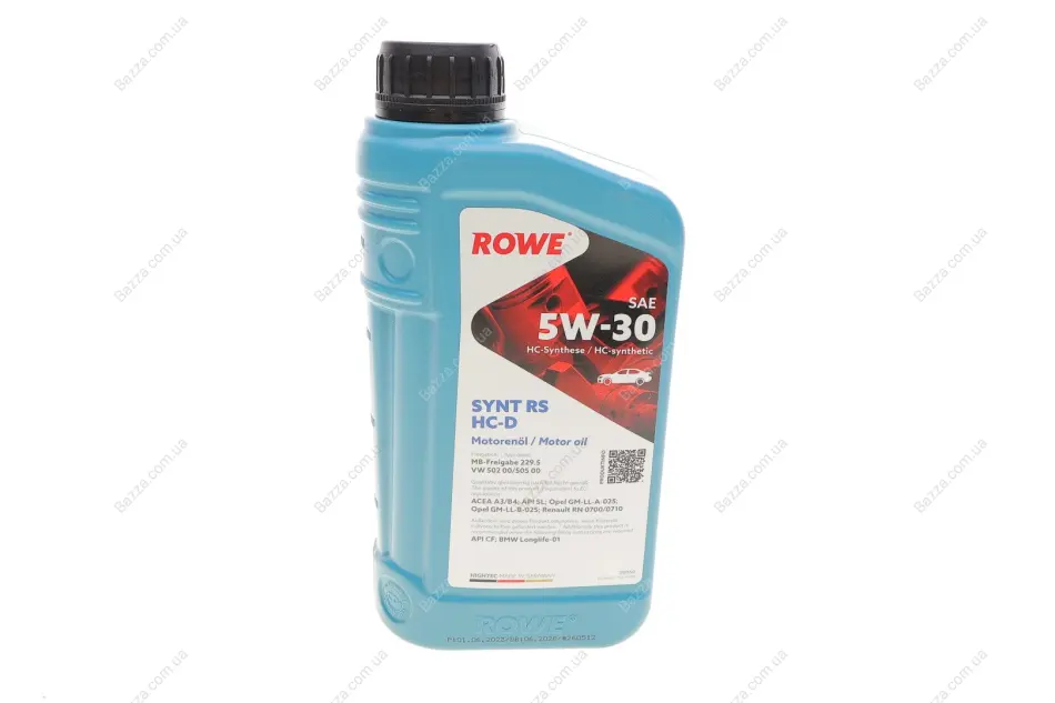 Олива моторна HIGHTEC SYNT RS HC-D SAE 5W-30 (1 L) ROWE 20060001099