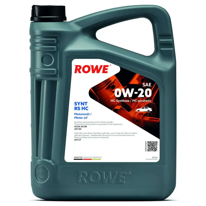 Олива моторна HIGHTEC SYNT RS HC SAE 0W-20 (4L) ROWE 20134004099