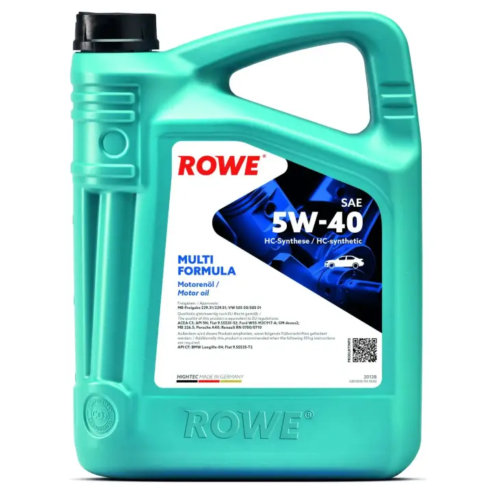 Олива моторна HIGHTEC MULTI FORMULA SAE 5W-40 (4L) ROWE 20138004099 (фото 1)