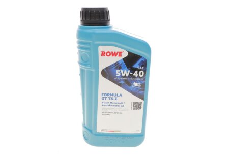 Олива моторна HIGHTEC FORMULA GT SAE 5W-40 TS-Z (1 L) rowe 20143001099