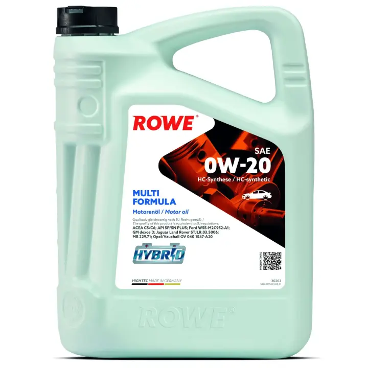 Олива моторна HIGHTEC MULTI FORMULA SAE 0W-20 (5 L) ROWE 20202-0050-99