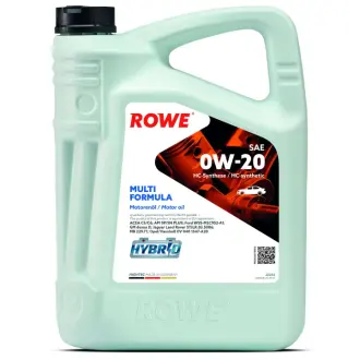Олива моторна HIGHTEC MULTI FORMULA SAE 0W-20 (5 L) ROWE 20202-0050-99