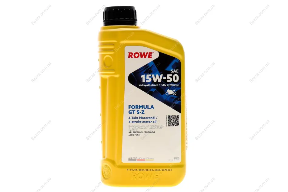 Олива моторна HIGHTEC FORMULA GT SAE 15W-50 S-Z (1 L) ROWE 20203001099