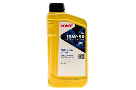 Олива моторна HIGHTEC FORMULA GT SAE 15W-50 S-Z (1 L) rowe 20203001099 на Rover 45