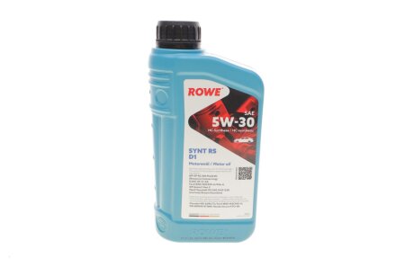 Олива моторна HIGHTEC SYNT RS D1 SAE 5W-30 (1 L) rowe 20212001099 на Пежо 407