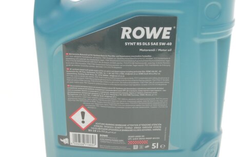 Олива моторна HIGHTEC SYNT RS DLS SAE 5W-40 (5 L) rowe 20307005099