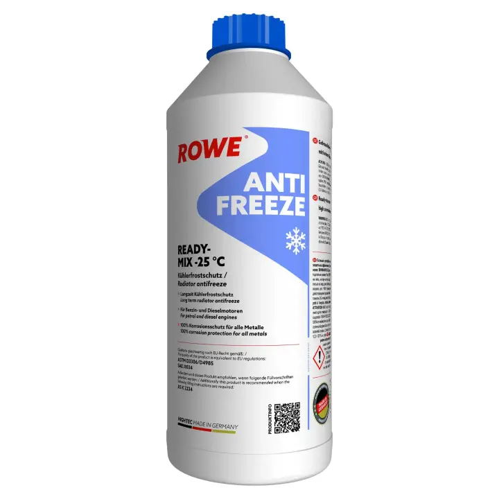 Антифриз HIGHTEC ANTIFREEZE READY-MIX -25 °C (1,5 L) ROWE 21041-0015-99