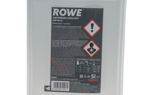 Антифриз HIGHTEC ANTIFREEZE COOLANT AN 18 LC (5 L) rowe 21133005099