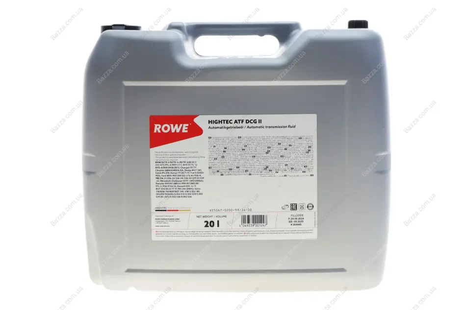 Олива трансмісійна HIGHTEC ATF DCG II (20 L) ROWE 25067020099