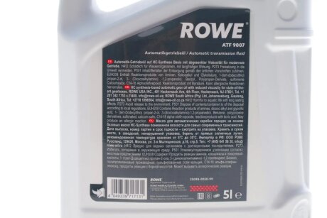 Олива трансмісійна HIGHTEC ATF 9007 (5 L) rowe 25098005099