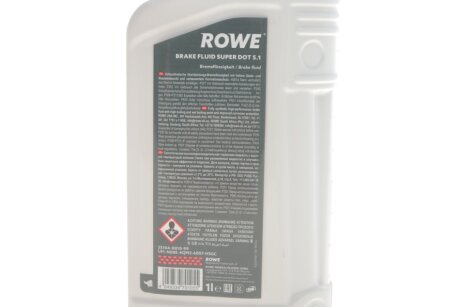 Гальмівна рідина HIGHTEC BRAKE FLUID SUPER DOT 5.1 (1 L) rowe 25104001099