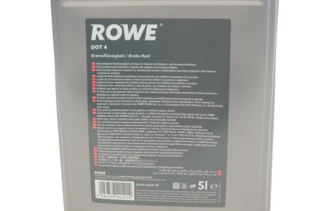 Гальмівна рідина HIGHTEC DOT 4 (5 L) rowe 25109005099