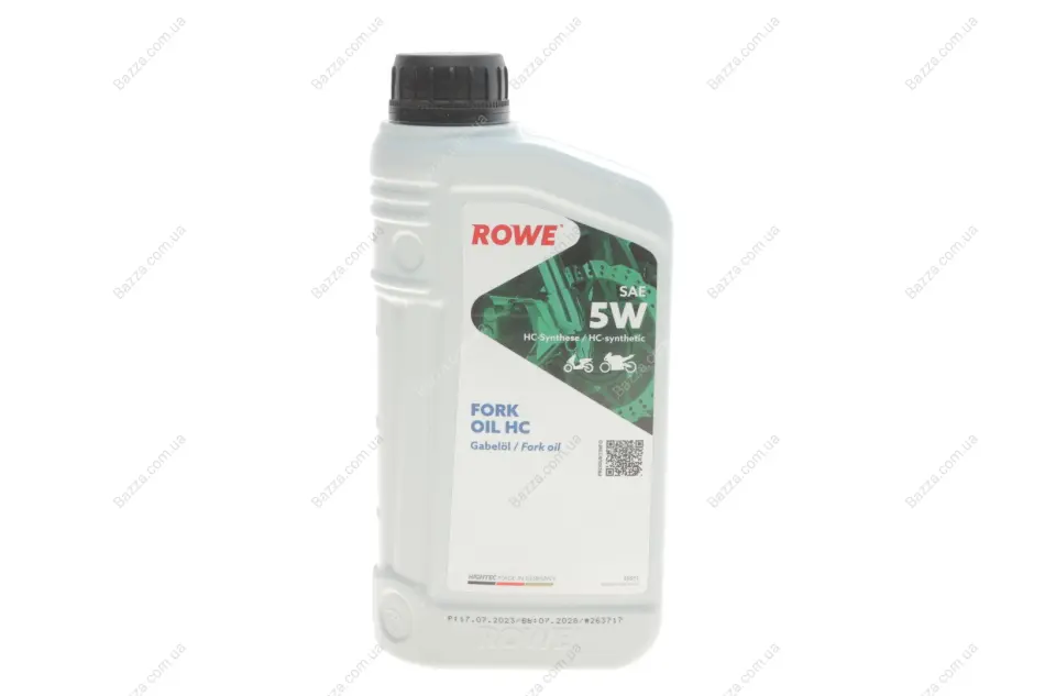 Олива гідравлічна HIGHTEC FORK OIL 5W HC (1 L) ROWE 30551001099