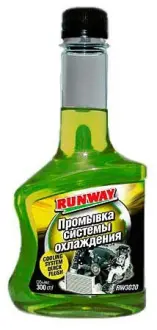0.3л COOLING SYSTEM QUIK FLUSH Очиститель системы охлаждения RUNWAY RW3030