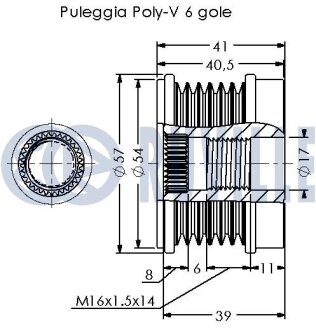 Шкив генератора ruville 542698