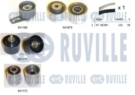 К-кт ГРМ Kia Carnival 2.9 CRDI 06- ruville 550327