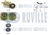 RUVILLE CITROEN К-кт ГРМ (натяжний механізм+ шків генератора+ шків колінчатого валу + ремінь) BERLINGO 1.6 08-, PEUGEOT 308 SW I 1.6 07-14 ruville 570167