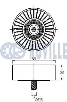 80x10x28 Ролик паска приводного BMW 2.0i-3.5i ruville 542010