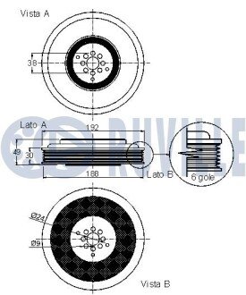 AUDI Шкив к/вала A4/A6,Touareg,Q7 2.7/3.0TDI 02- ruville 520068