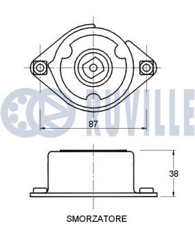 BMW Натяжитель ремня 3 E46, 5 E39, 7 E38 3.0d ruville 541375