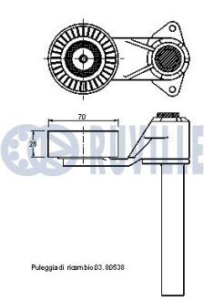 BMW Натяжитель ремня X5/6 3.0d 07- ruville 542014