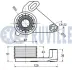 RUVILLE BMW Натяжной ролик основной E30,28,34 M21 2,4D 85-90 Ruville 540049 (фото 2)