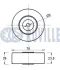 RUVILLE BMW Ролик направляющий V-клинового ремня 1,8/2,5TDS M41/51 Omega B Ruville 541285 (фото 2)