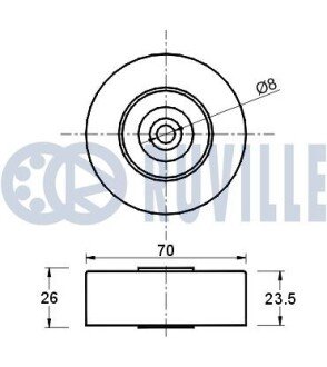 BMW Ролик натяжителя ремня 3 E46 5 E39 ruville 540448