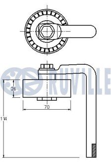 BMW Ролик натяжной E38/E39/E46/E53 2,5-3,0d ruville 542038