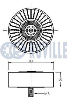 BMW Ролик паразитный X5/6 3.0d 07- ruville 542008