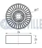 RUVILLE CITROEN Натяжной ролик XSARA 2.0, C4,C5 2.0,C5,Jumpy,Fiat Scudo ruville 541186