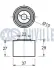 RUVILLE CITROEN Ролик натяжителя ремня BERLINGO 1.9D 98- ruville 540891