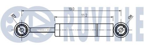 DB Амортизатор ролика натяж. OM601-606 ruville 541281