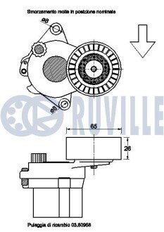 DB Натяжитель ремня Sprinter 06- ruville 542561