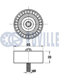 DB Ролик W204/W212/W 1,6-2,0 ruville 542481