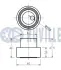 RUVILLE FIAT Натяжной ролик основной CROMA 2,0iT, TIPO 1.6 -91,1.8 93-, ALFA ROMEO Ruville 540029 (фото 2)