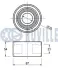 RUVILLE FIAT Ролик натяж. гладкий 2,5D (верхн.) без подставки ruville 540017