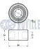 RUVILLE FIAT Ролик натяж. гладкий Ducato,Citroen Jumper 2,5D/TD (нижний, без кронштейна) OPEL, RENAULT ruville 540018